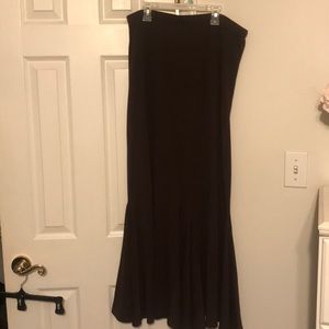 Long Brown Mermaid Skirt